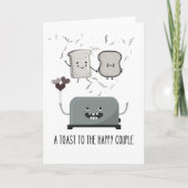 Funny Toaster: Een toast naar het gelukkige paar Kaart (Voorkant)