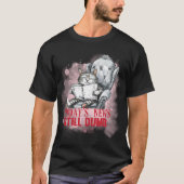 Funny "Today's News Still Dumb" Grumpy Cat ✨🗞️😼 T-shirt (Voorkant)