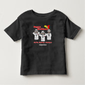 Funny Toddler Sicilian Gezegde Mafia Characters Kinder Shirts (Voorkant)