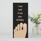 Funny Toed Birthday Feet (Staand voorkant)