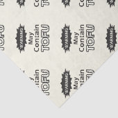 Funny Tofu themed Tissue Paper Tissuepapier (Detail)