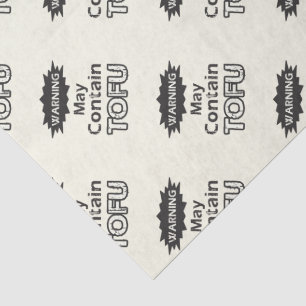 Funny Tofu themed Tissue Paper Tissuepapier