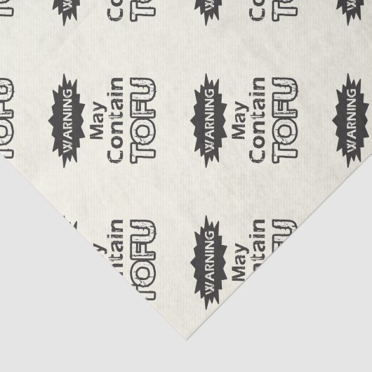 Funny Tofu themed Tissue Paper Tissuepapier (Detail)