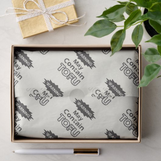 Funny Tofu themed Tissue Paper Tissuepapier (Geschenk)