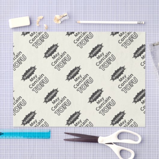 Funny Tofu themed Tissue Paper Tissuepapier (Craft)