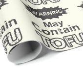 Funny Tofu themed Wrapping Paper Cadeaupapier (Rol Hoek)