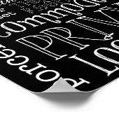 Funny Toilet Bathroom Sign Poster Print (Hoek)