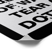 Funny Toilet Paper Bathroom Poster (Hoek)