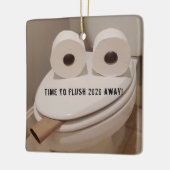 Funny Toilet Paper Covid Kerstmis Keramisch Ornament (Links)