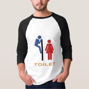 Funny Toilet Sign. T-shirt