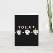 Funny Toilet Time Chikawa Meme  Kaart (Voorkant)