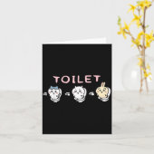 Funny Toilet Time Chikawa Meme  Kaart (Gele Bloem)