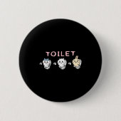 Funny Toilet Time Chikawa Meme  Ronde Button 5,7 Cm (Voorkant)
