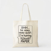 Funny Toilet Toiwet Paper Social Distance Tote Bag (Voorkant)