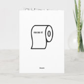 Funny toiletpapier roll High School Afstuderen Kaart (Achterkant)