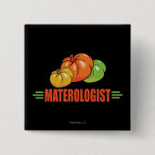 Funny Tomaten Vierkante Button 5,1 Cm (Voorkant)