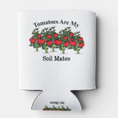 Funny Tomaten zijn mijn bodemgenoten Blikjeskoeler (Achterkant)