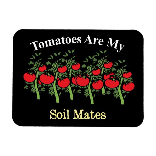 Funny Tomaten zijn mijn bodemgenoten Magneet (Horizontaal)