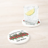 Funny Tomaten zijn mijn bodemgenoten Zandsteen Onderzetter (Zijkant)