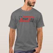 Funny Tomato Costume Het is Tomaten Tijd T-shirt (Voorkant)