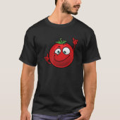 Funny Tomato Design voor mannen dansend Boerderij  T-shirt (Voorkant)
