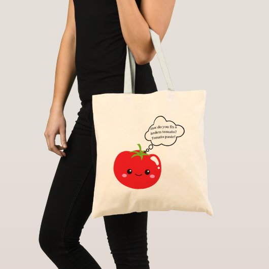 Funny Tomato Joke Canvas tas (Voorkant (product))