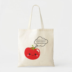Funny Tomato Joke Canvas tas