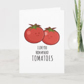Funny Tomato Valentijnsdag Romantic Kaart (Voorkant)