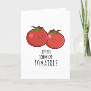 Funny Tomato Valentijnsdag Romantic Kaart