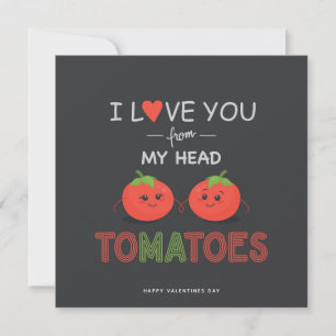 Funny Tomato Valentijnsdag Romantic Kaart
