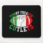 Funny Tommy Freakin' Cutlets New Jersey Italy Flag Muismat (Voorkant)