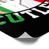 Funny Tommy Freakin' Cutlets New Jersey Italy Flag Poster (Hoek)