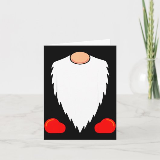 Funny Tomte Swedish Gnome Beard Christmas Yule Nis Kaart (Voorkant)