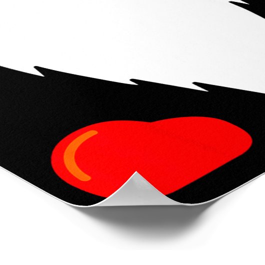 Funny Tomte Swedish Gnome Beard Christmas Yule Nis Poster (Hoek)