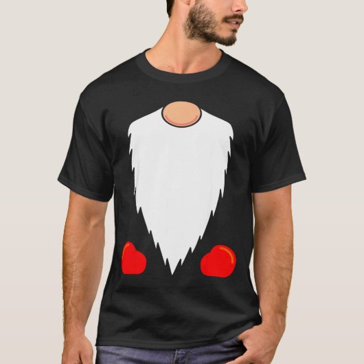 Funny Tomte Swedish Gnome Beard Christmas Yule Nis T-shirt (Voorkant)