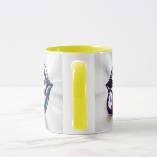 Funny Tongue Out Lips Mug Design Mok (Handvat)