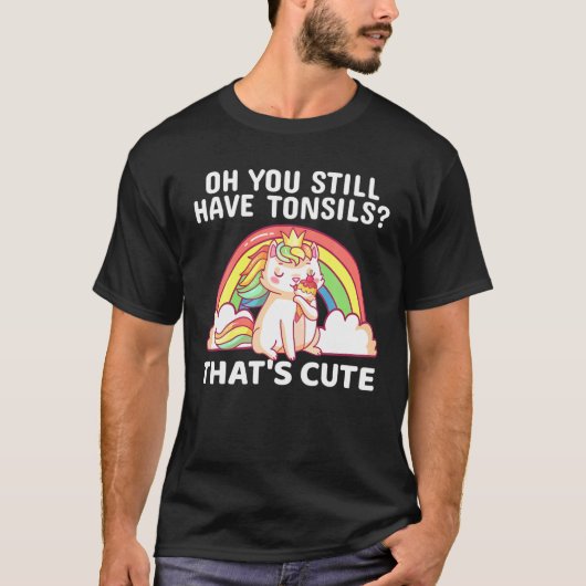 Funny Tonsil Removal Surgery Recovery Gift Tonsill T-shirt (Voorkant)