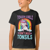 Funny Tonsil Removal Unicorn Kind Tonsillectomie T-shirt (Voorkant)