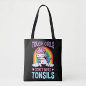 Funny Tonsil Removal Unicorn Kind Tonsillectomie Tote Bag (Voorkant)