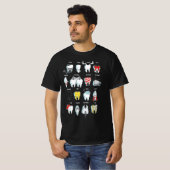 Funny Tooth Dentist Teeth Dental  T-shirt (Voorkant volledig)