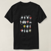 Funny Tooth Design Dentist Teeth Dental T-shirt (Design voorkant)