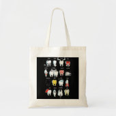 Funny Tooth Design Dentist Teeth Dental Tote Bag (Voorkant)