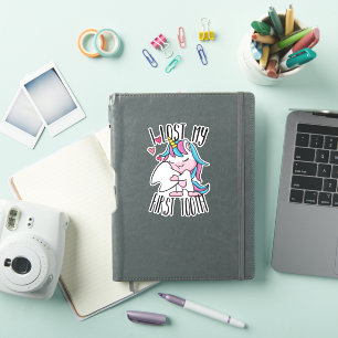 Funny Tooth Fairy - Cute Unicorn ik heb mijn eerst Sticker