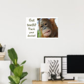 Funny Tooth Gratitude Poster (Thuiskantoor)