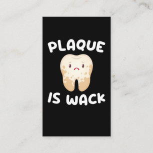 Funny Tooth Plaque Dentist Dental Assistant Visitekaartje