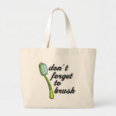 Funny Toothborstel Dentist Canvas tas (Voorkant)