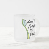 Funny Toothborstel Dentist Mok (Voorkant rechts)