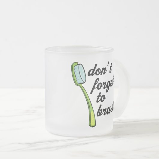 Funny Toothborstel Dentist Mok (Voorkant rechts)