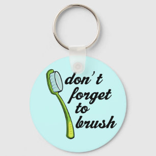 Funny Toothborstel Dentist Sleutelhanger