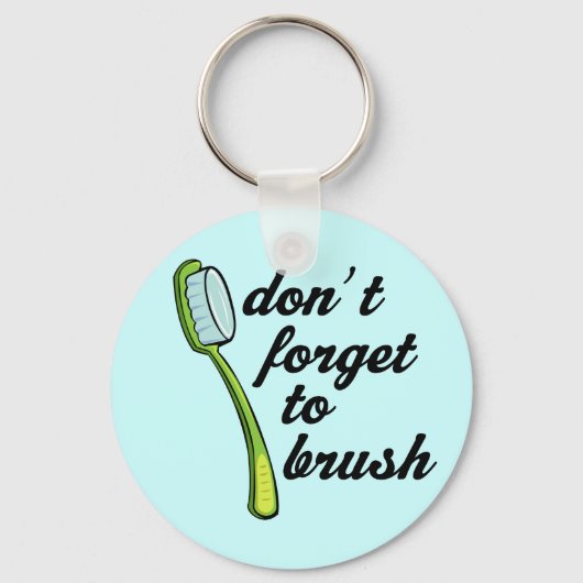 Funny Toothborstel Dentist Sleutelhanger (Voorkant)
